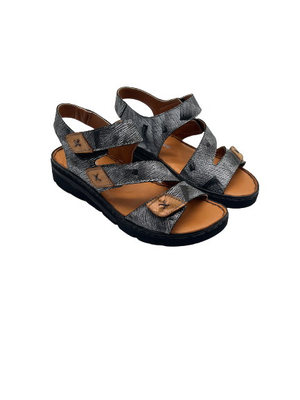 The Shoe Parlour by Phelans Shoes 284-55 Gogow Black Multi Velcro Sandals