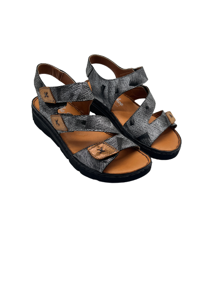 The Shoe Parlour by Phelans Shoes 284-55 Gogow Black Multi Velcro Sandals