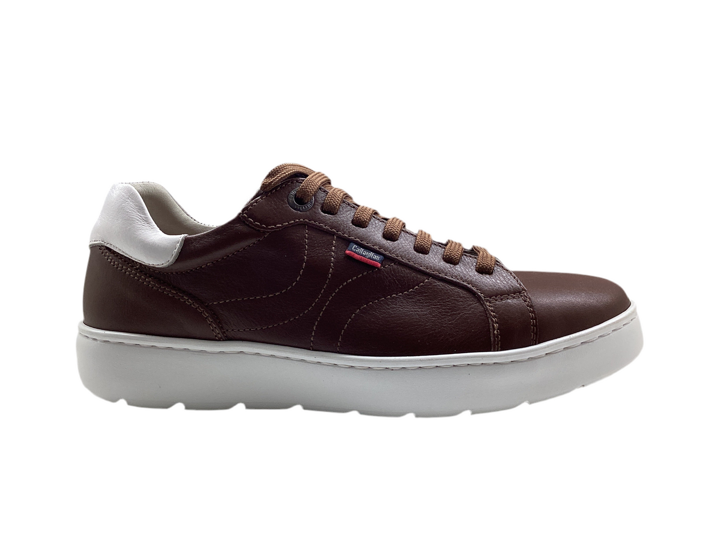 Callaghan 54803 Brown Lace Trainers with White Sole