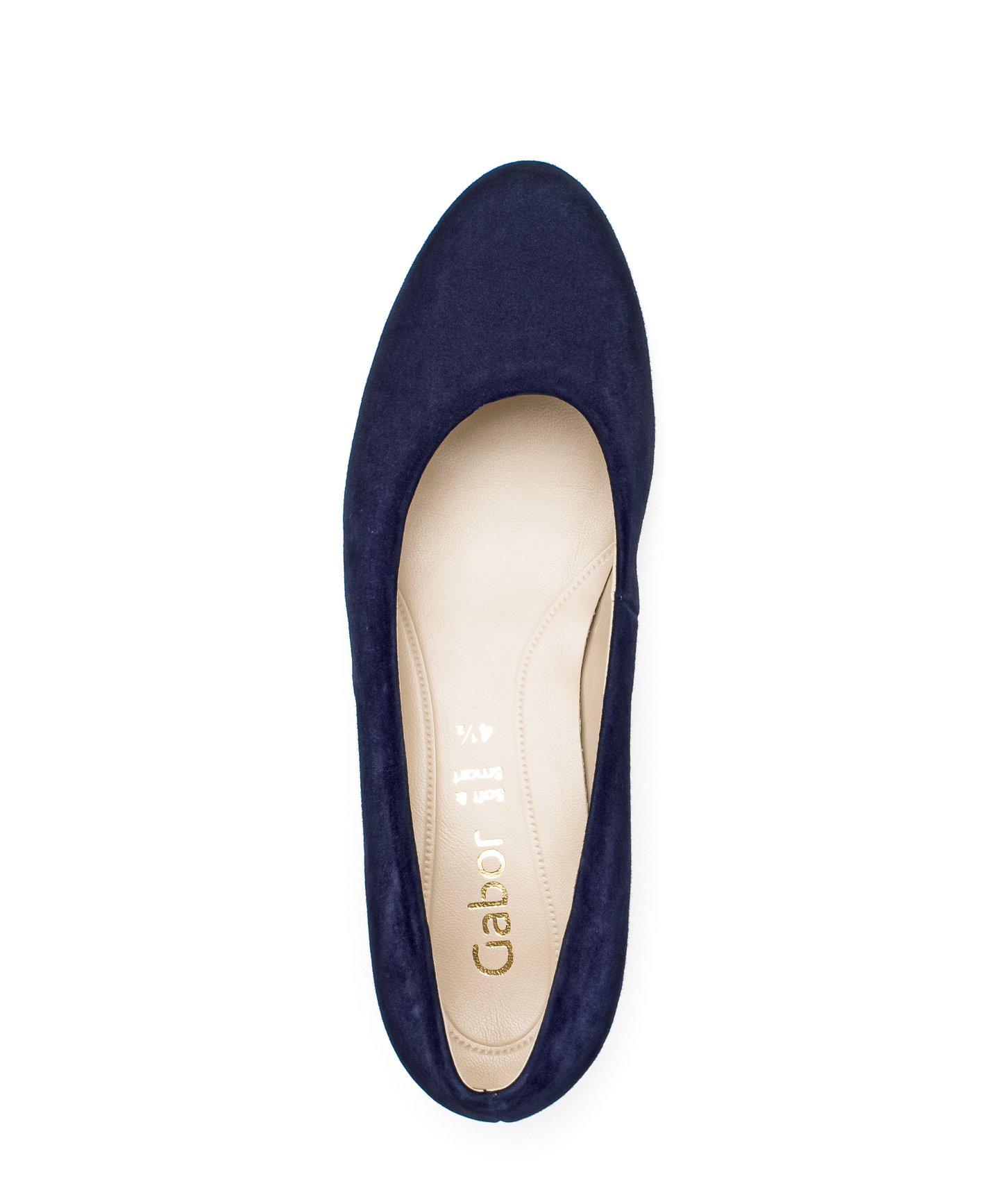 Gabor 31.320.16 Navy Suede Slip On Pumps