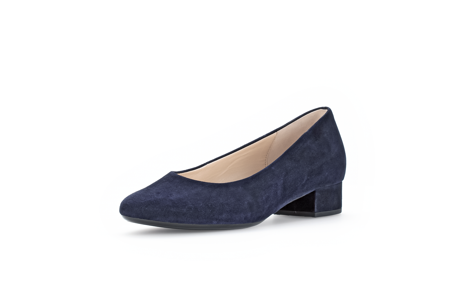 Gabor 31.320.16 Navy Suede Slip On Pumps