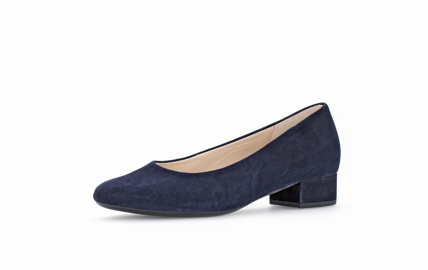 Gabor 31.320.16 Navy Suede Slip On Pumps