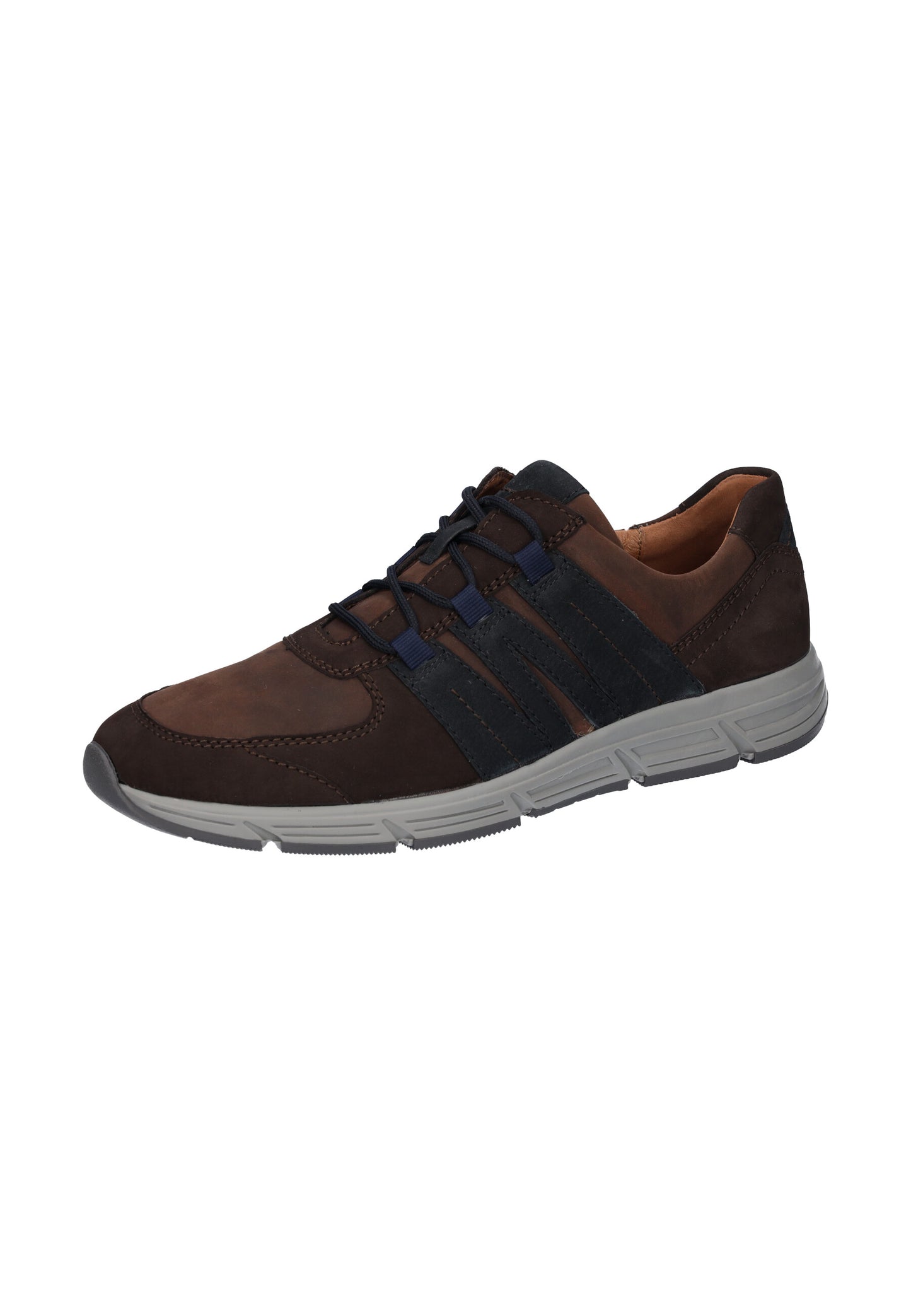 Waldlaufer 323004 429 355 Haslo Brown Navy Lace Shoes