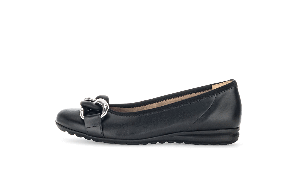 Gabor 32.625.27 Comfort G Fit Black Slip On Pumps