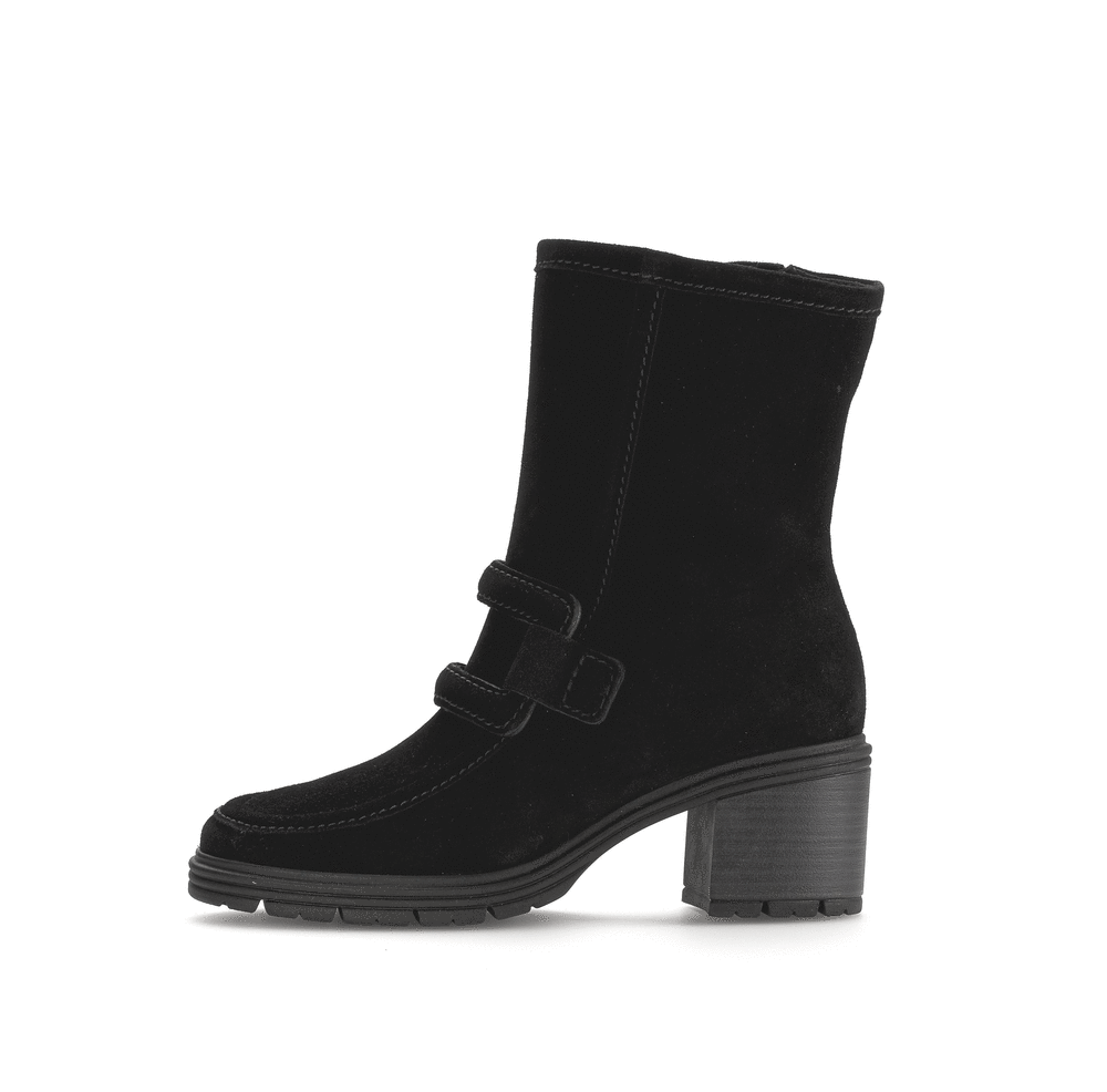 Gabor 32.844.47 Comfort Black Suede Ankle Boots