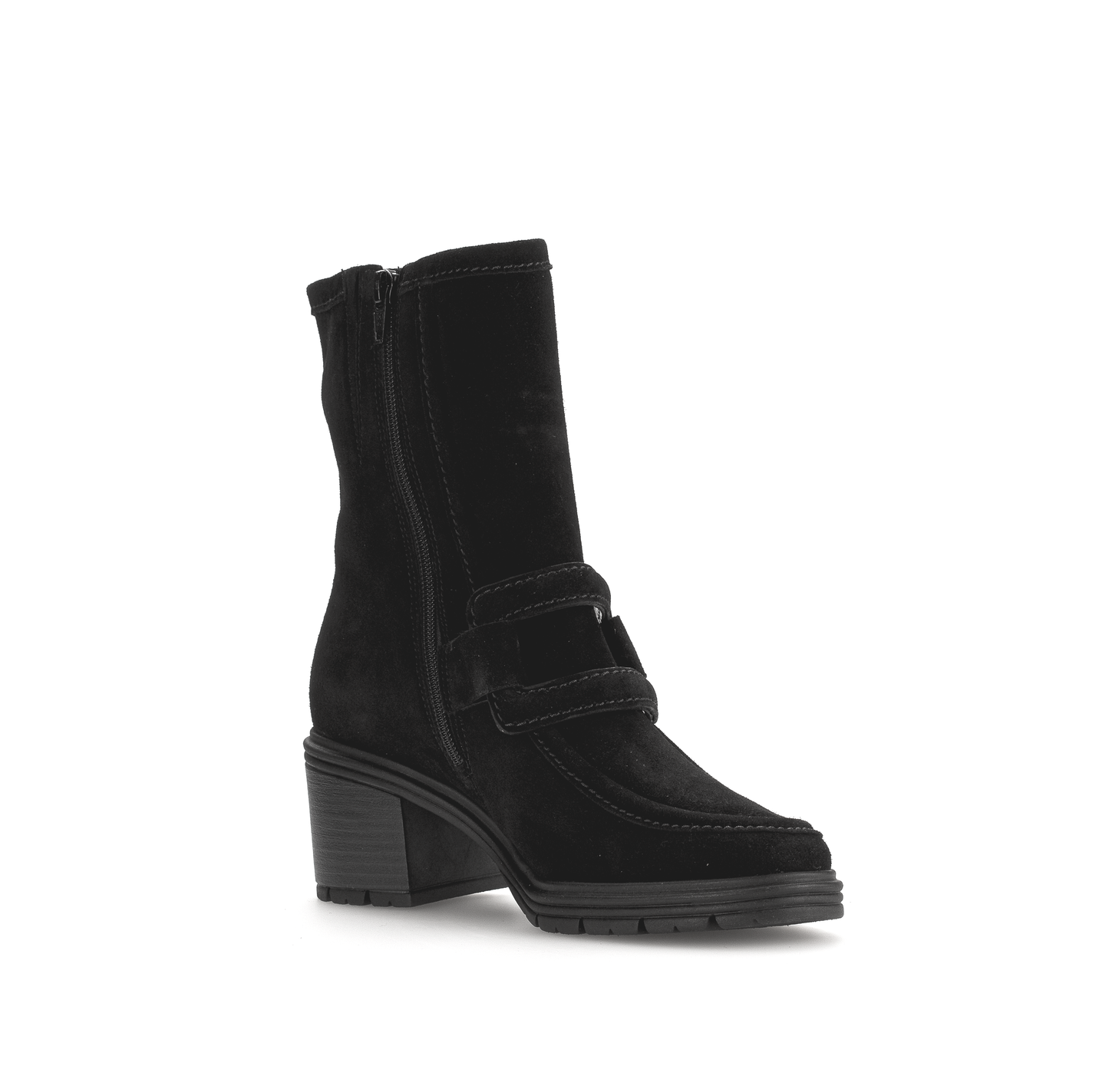 Gabor 32.844.47 Comfort Black Suede Ankle Boots
