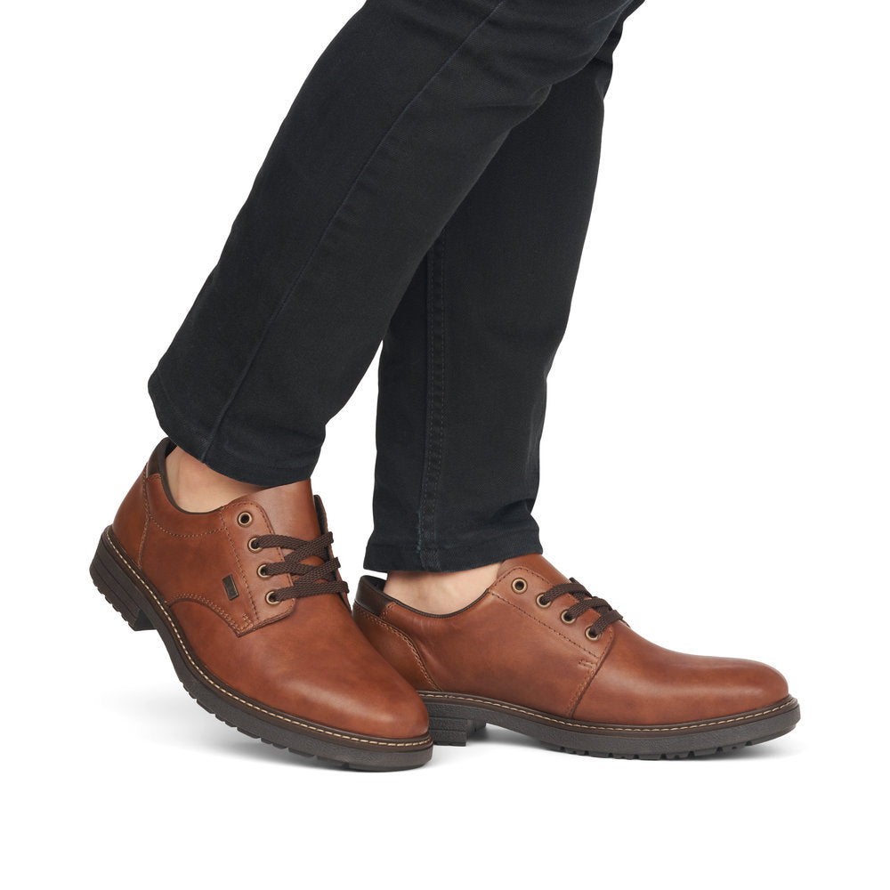 Rieker 33101-24 Tex Brown Lace Shoes