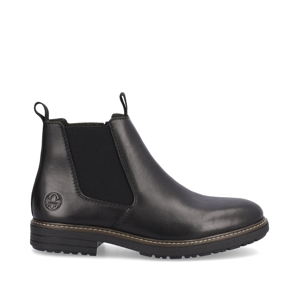 Rieker 33180-00 Black Chelsea Boots