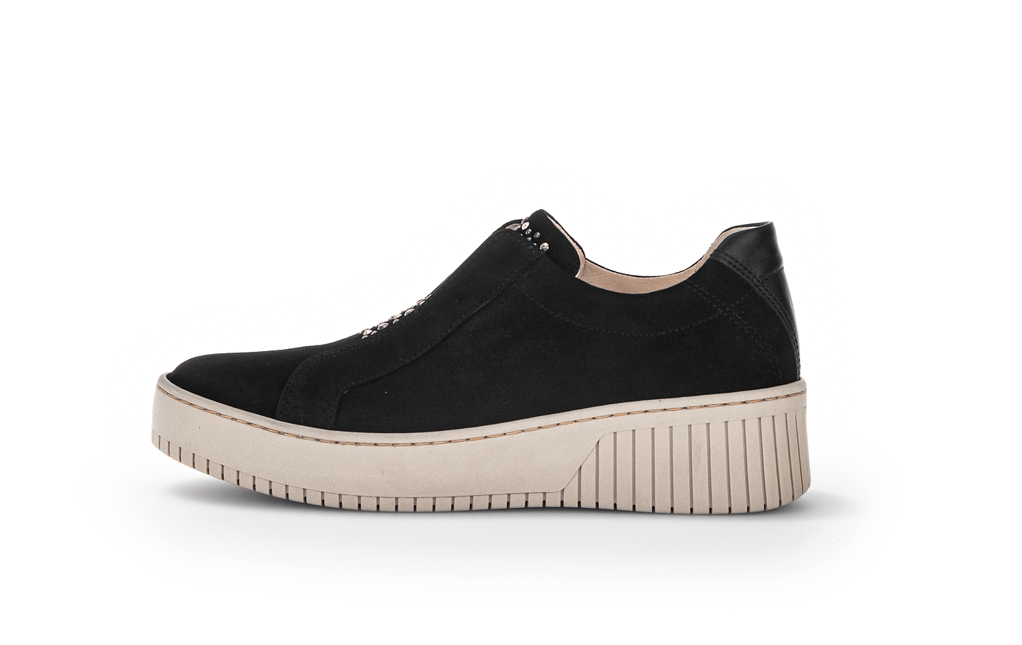 Gabor 33.231.17 Black Slip On Diamonte Trainers