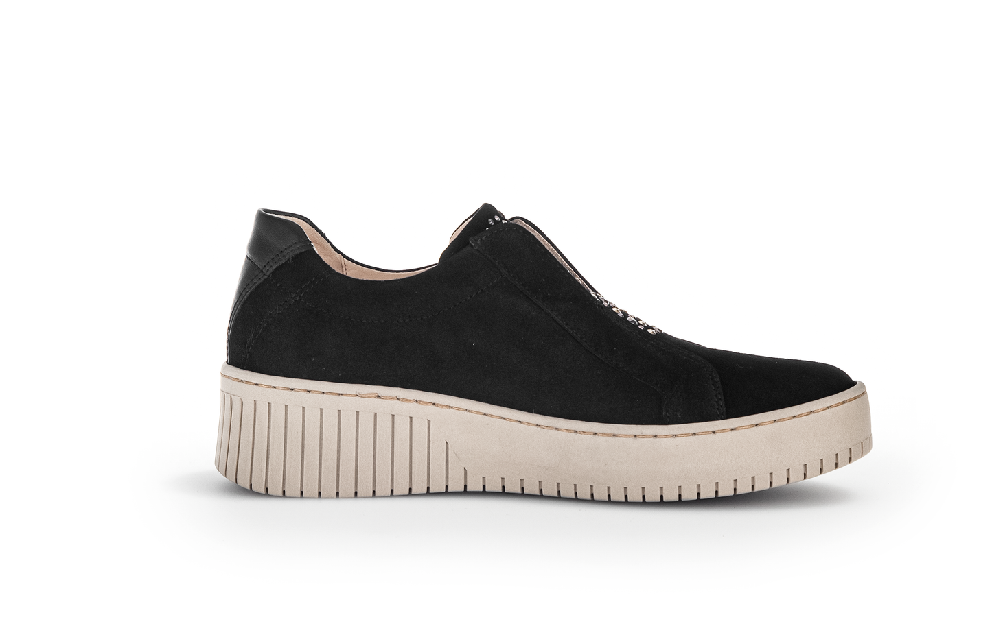 Gabor 33.231.17 Black Slip On Diamonte Trainers