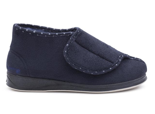 Padders Cherish 449/24 Navy Velcro Slippers