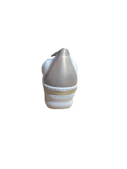 Notton 0659 Platino Gold Cream Slip On Shoes