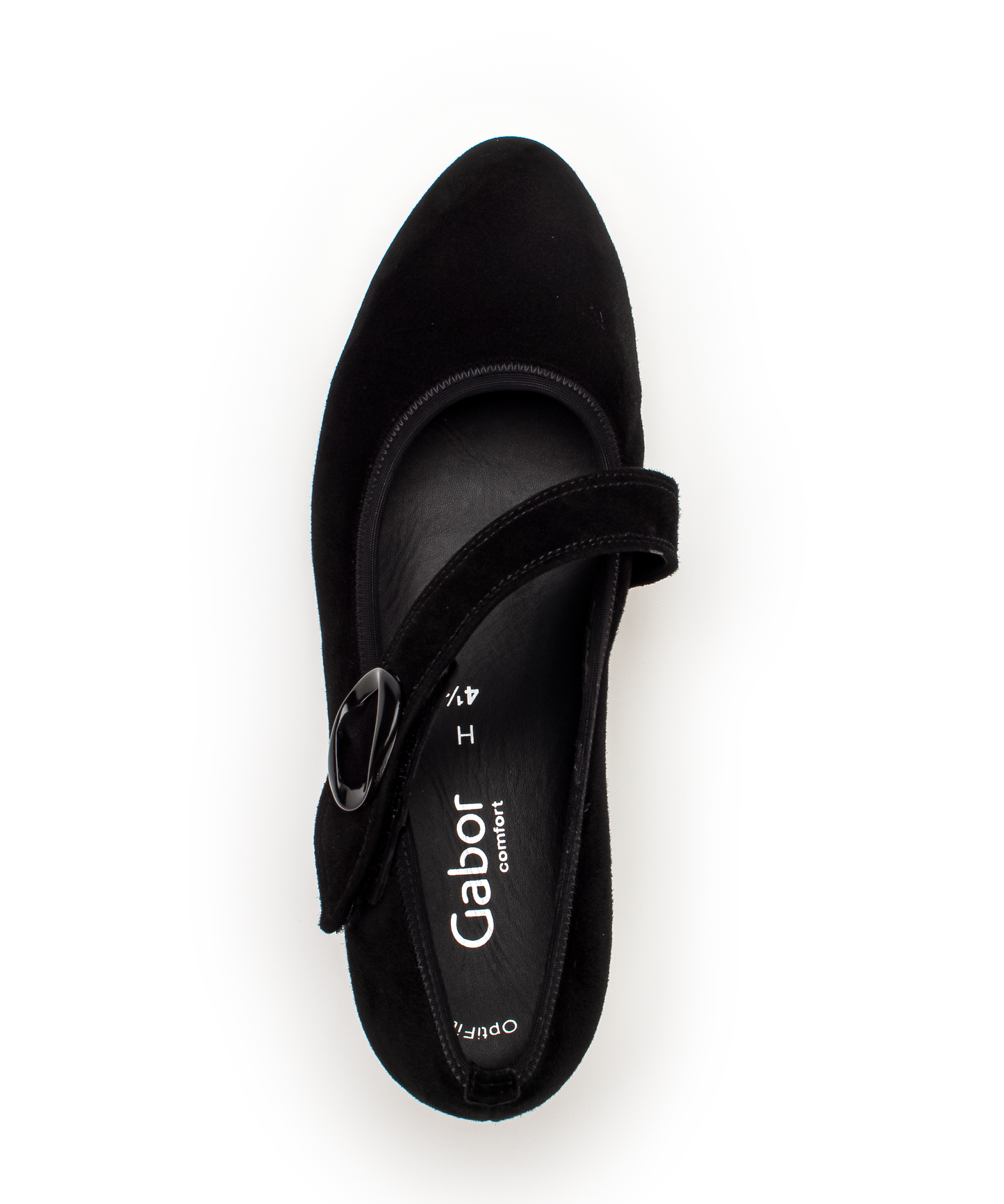 Gabor 36.149.47 Comfort H Fit Black Velcro Block Heels