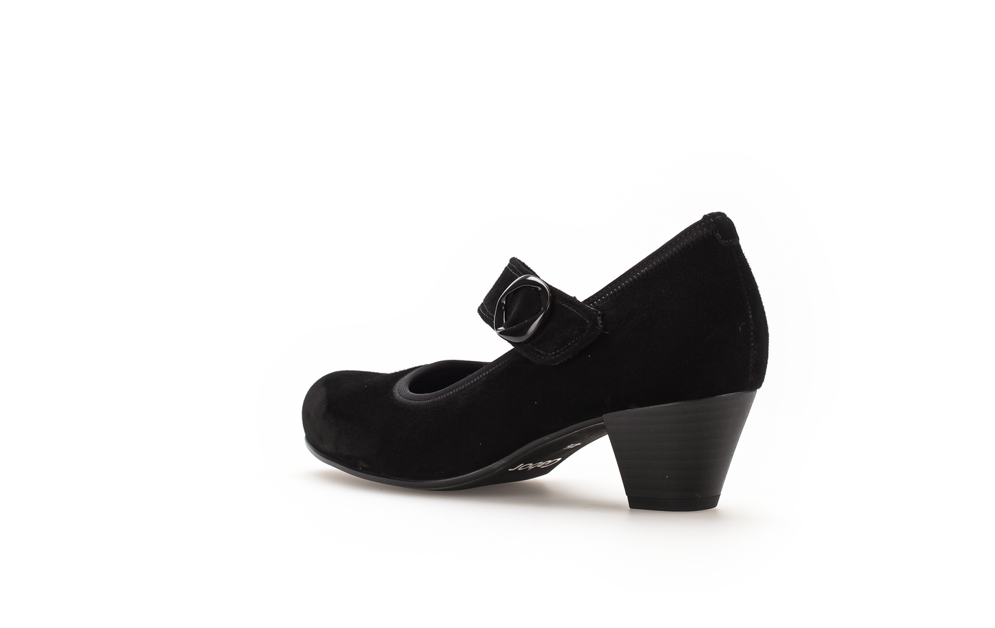 Gabor 36.149.47 Comfort H Fit Black Velcro Block Heels