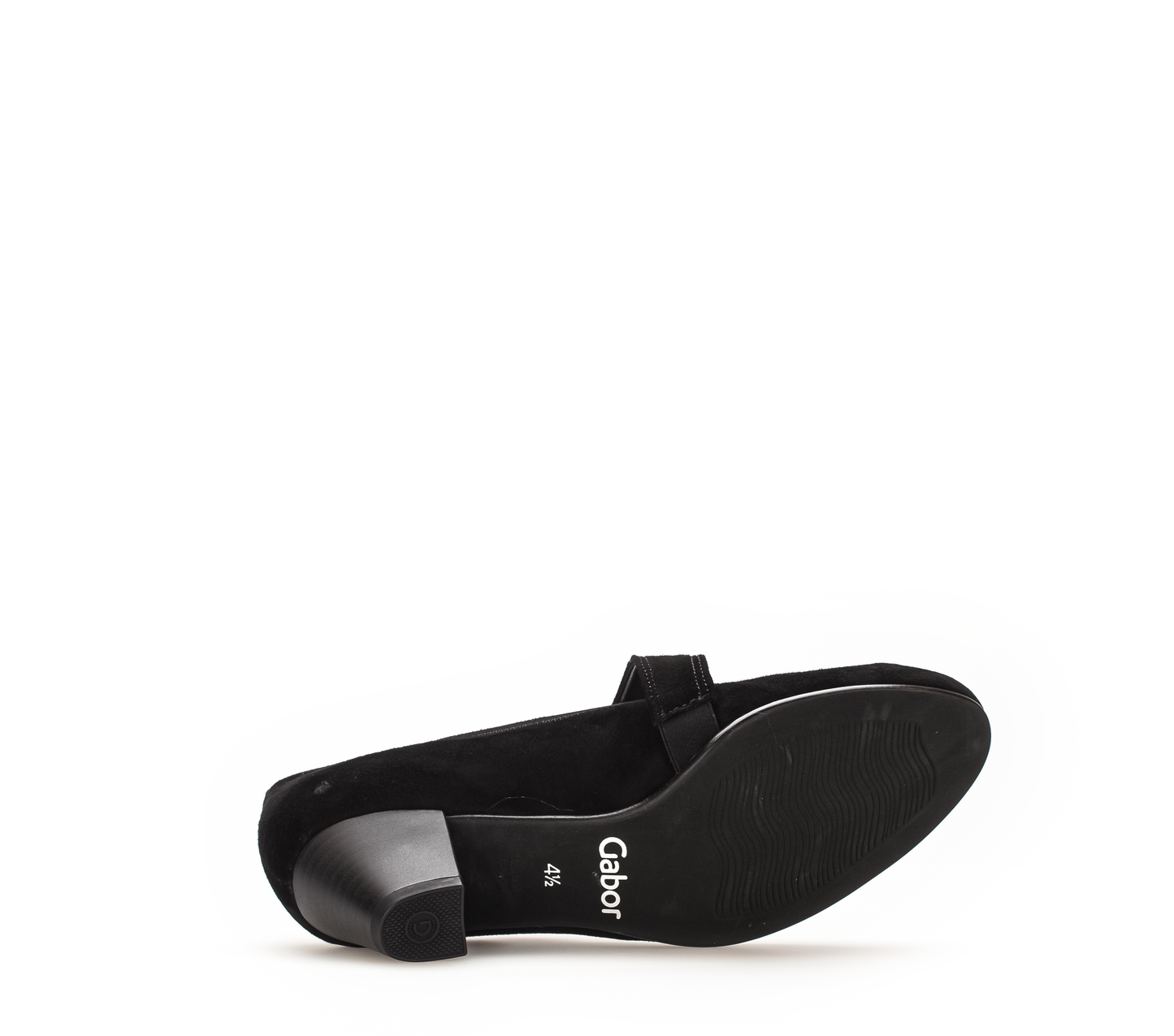 Gabor 36.149.47 Comfort H Fit Black Velcro Block Heels