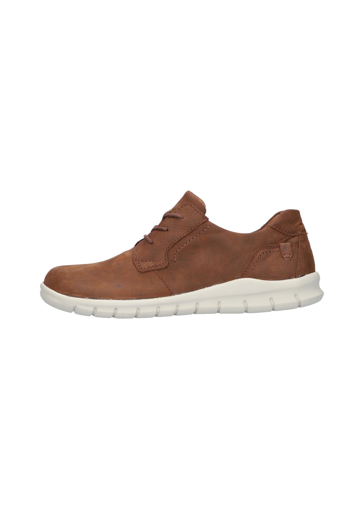 Waldlaufer 366002 185 127 Brown Nubuck Lace Shoes with Cream Sole