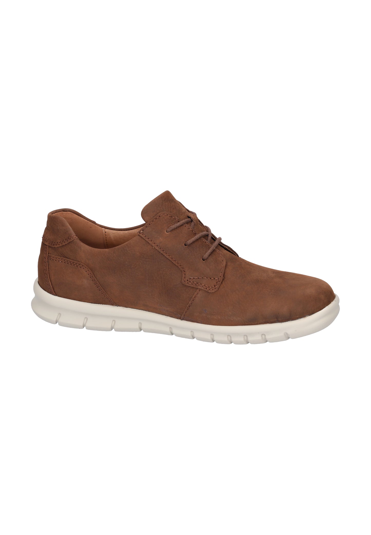 Waldlaufer 366002 185 127 Brown Nubuck Lace Shoes with Cream Sole