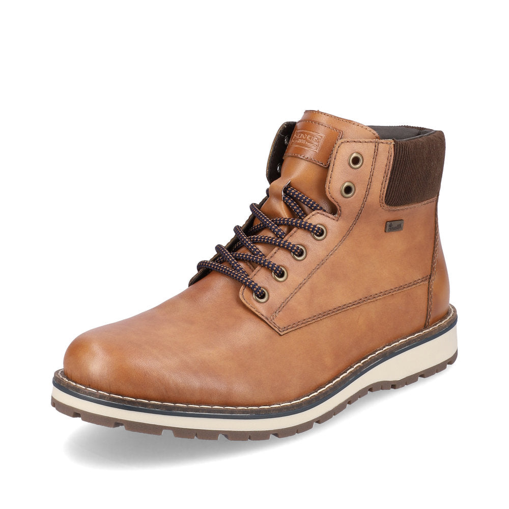 Rieker 38405-24 TEX Brown Lace Ankle Boots
