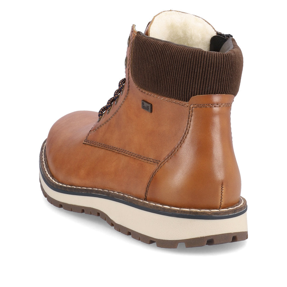 Rieker 38405-24 TEX Brown Lace Ankle Boots