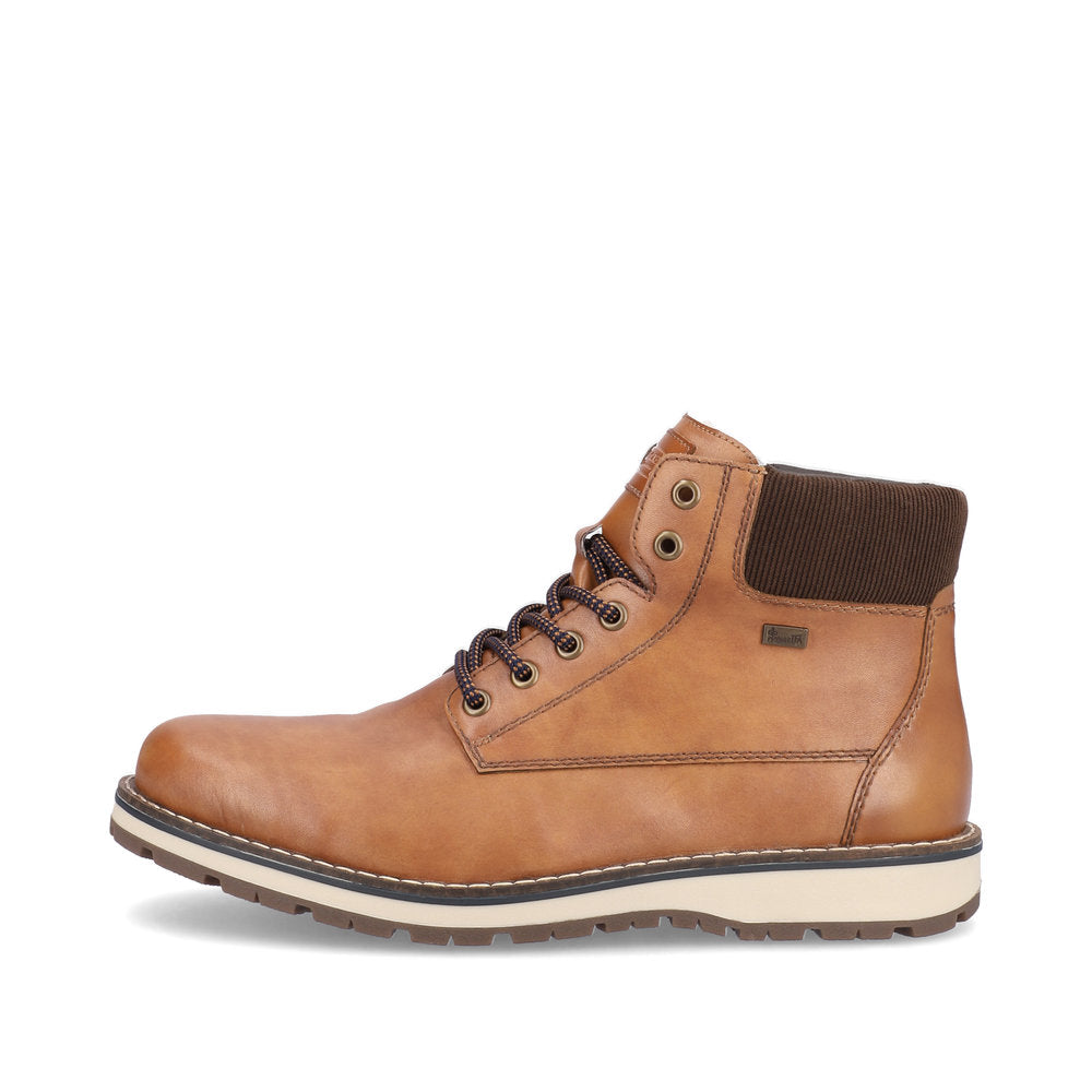 Rieker 38405-24 TEX Brown Lace Ankle Boots