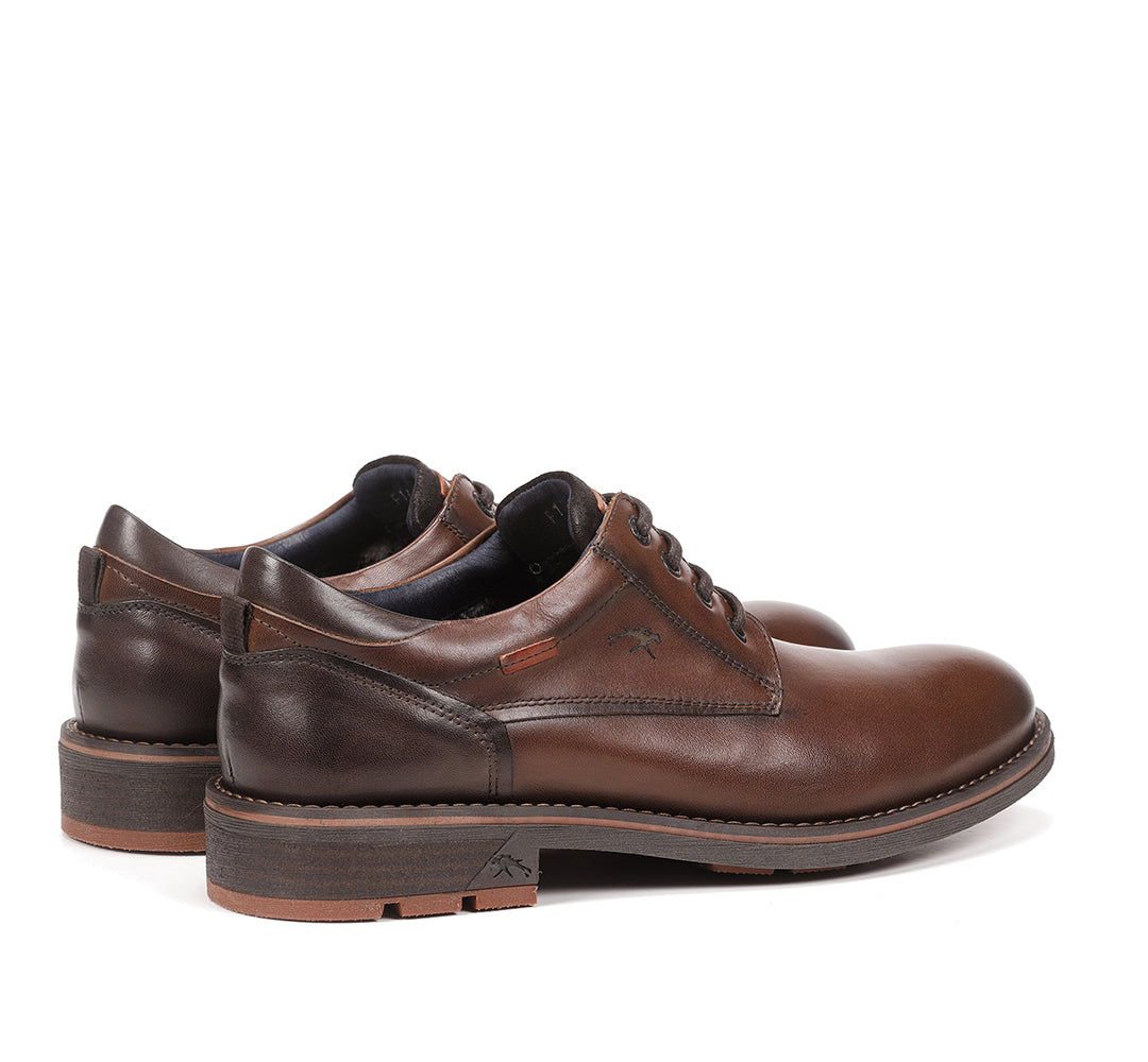 Fluchos F1340 Camel Brown Lace Shoes