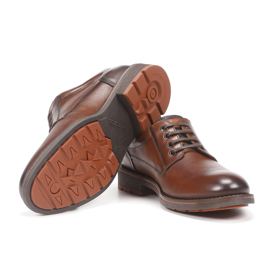 Fluchos F1340 Camel Brown Lace Shoes