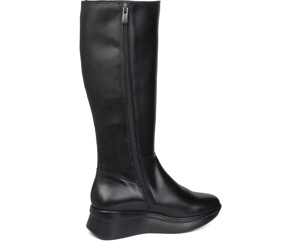 Callaghan 30024 Black Long Wedge Boots