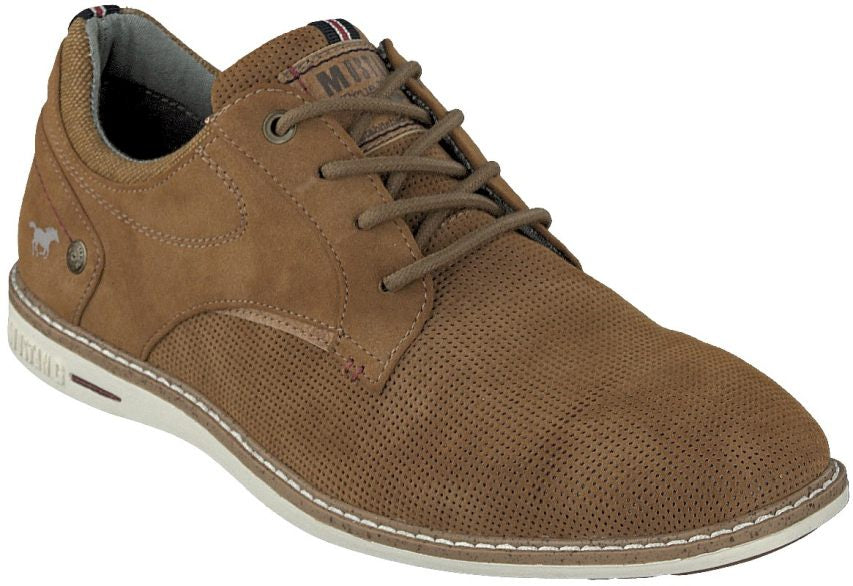 Mustang 4150-310-307 Cognac Tan Lace Shoes