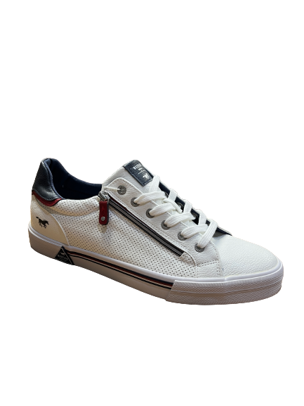 Mustang 4162 303 203 Ice White Sneakers with Zip