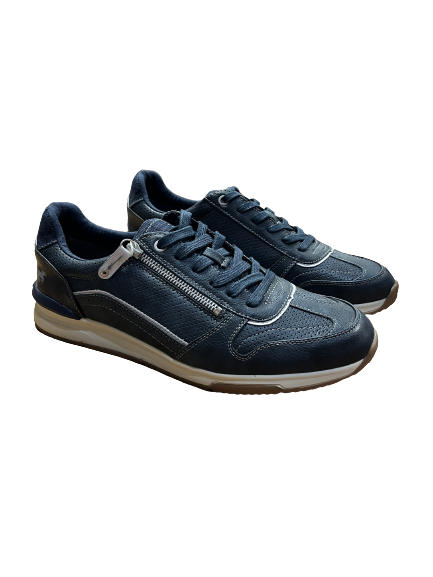 Mustang 4176-306-820 Navy/Denim Sneakers with Zip