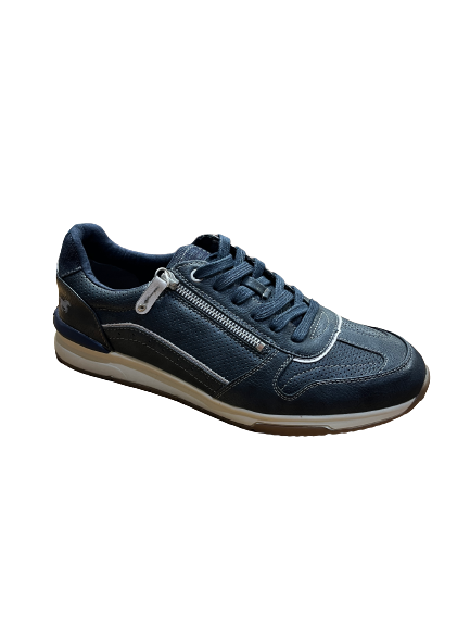 Mustang 4176-306-820 Navy/Denim Sneakers with Zip