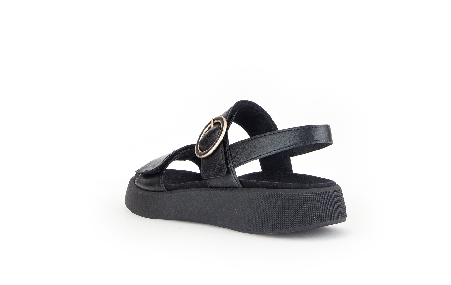 Gabor 42.863.57 Comfort Black Velcro Slingback Sandals