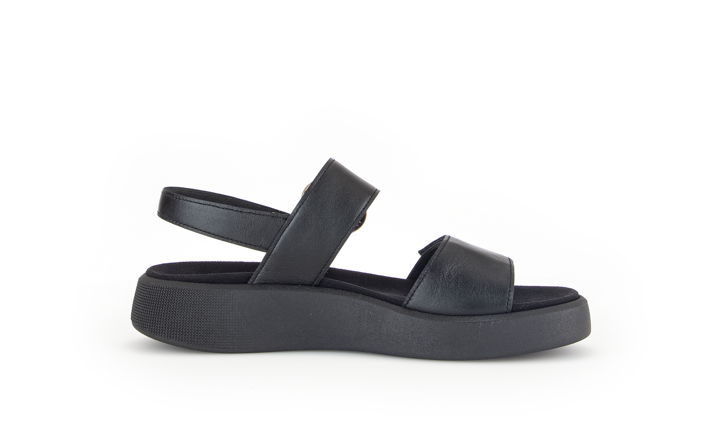 Gabor 42.863.57 Comfort Black Velcro Slingback Sandals