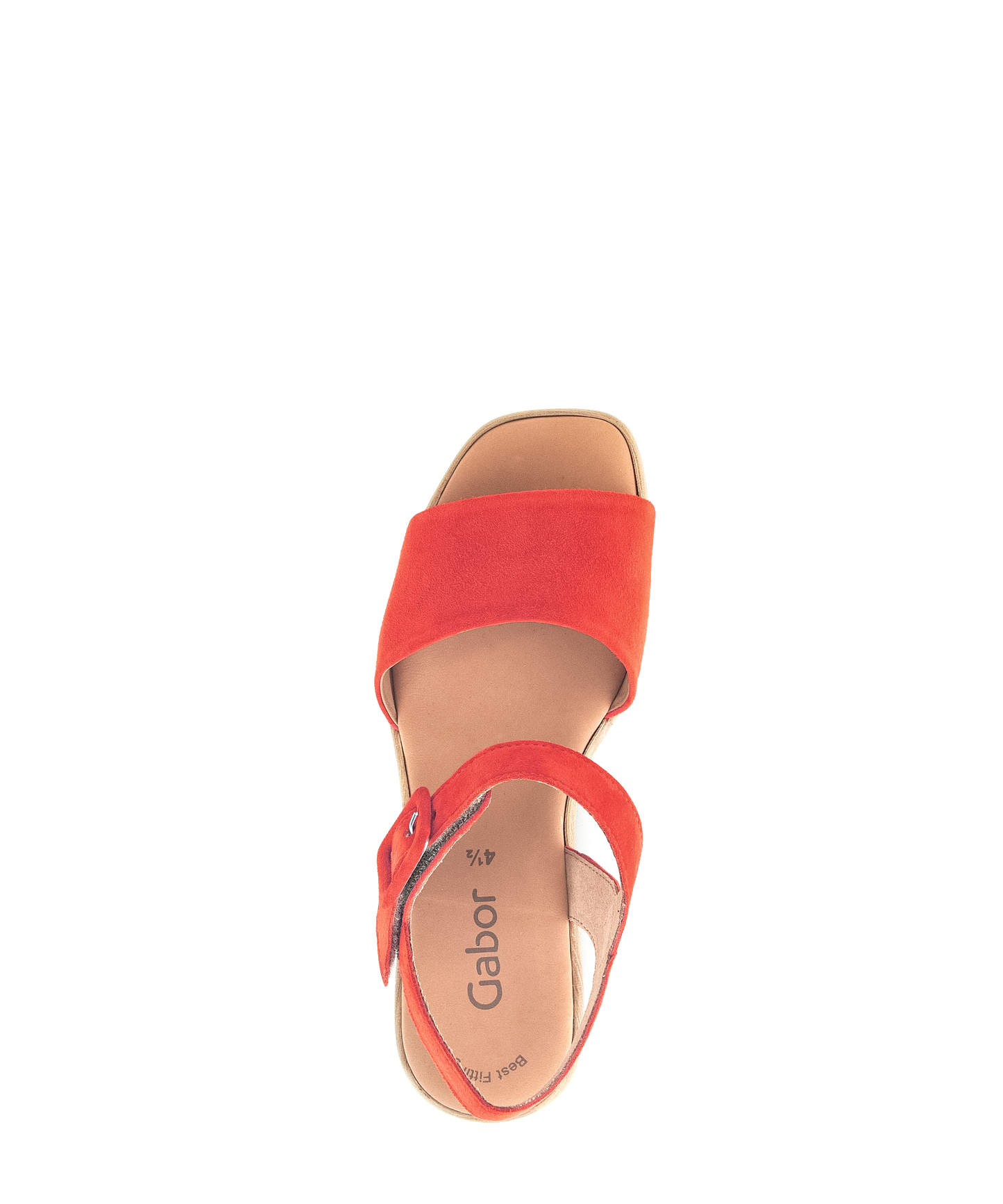 Gabor 44.531.13 Orange Wedge Slingback Sandals