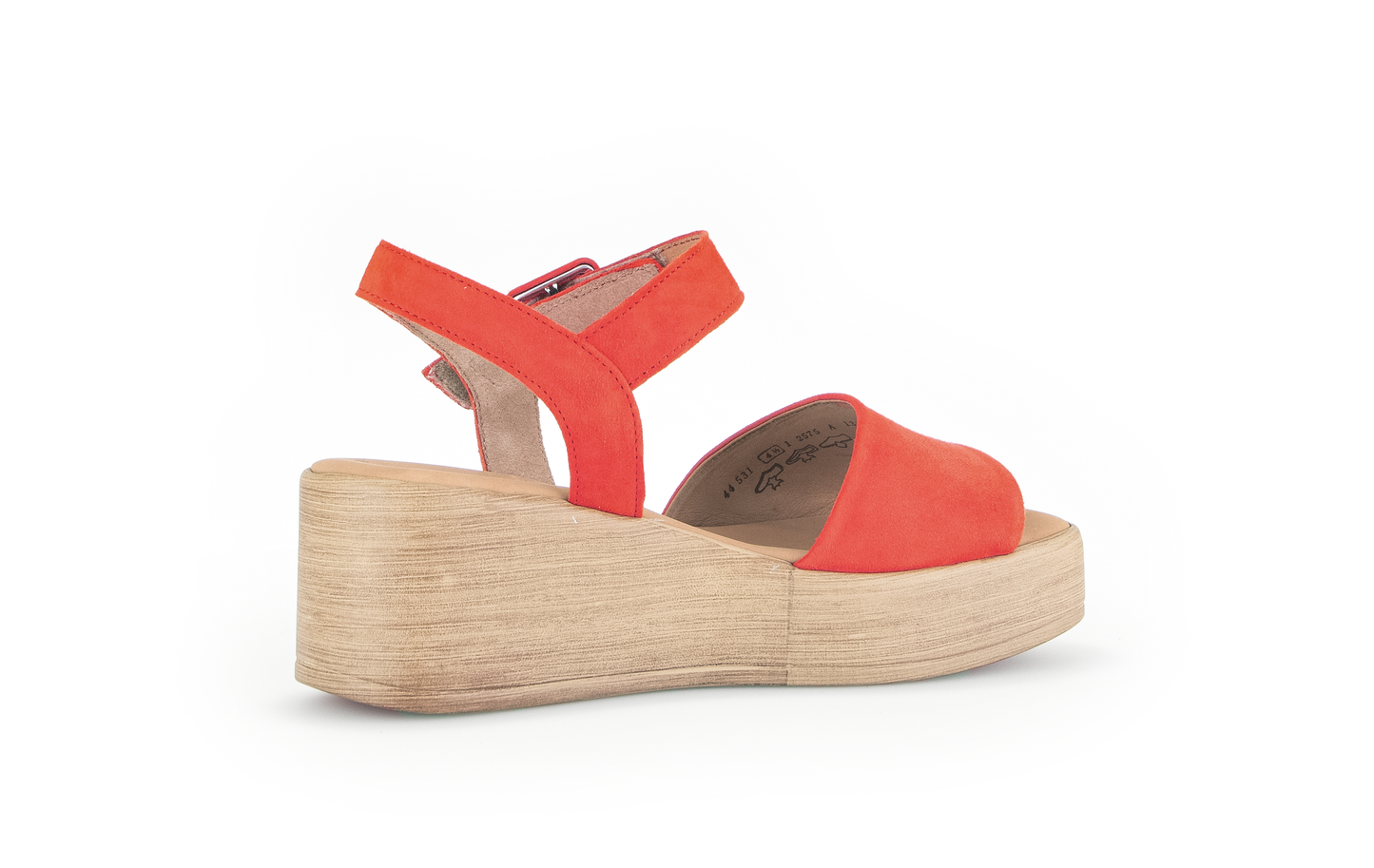 Gabor 44.531.13 Orange Wedge Slingback Sandals