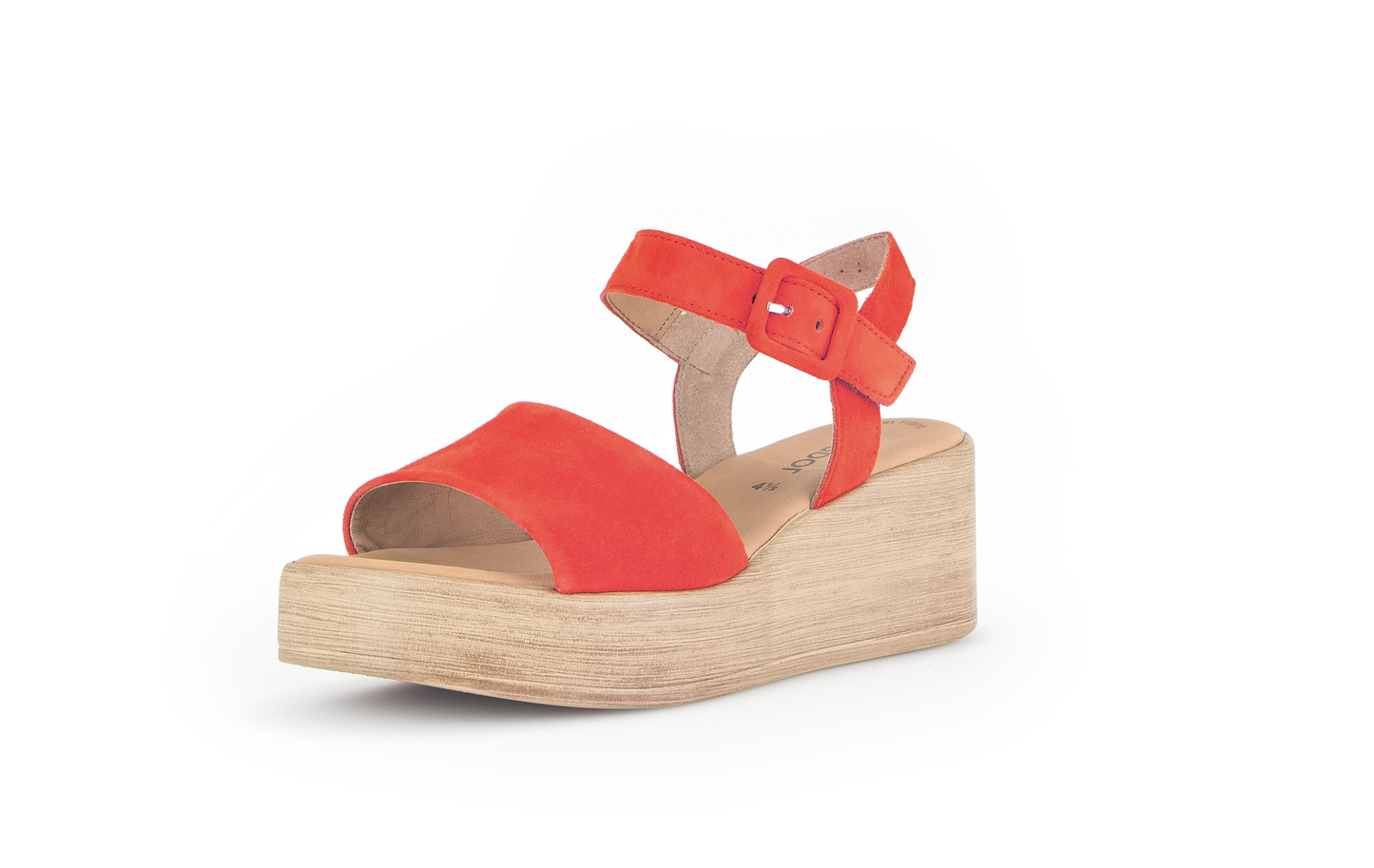 Gabor 44.531.13 Orange Wedge Slingback Sandals