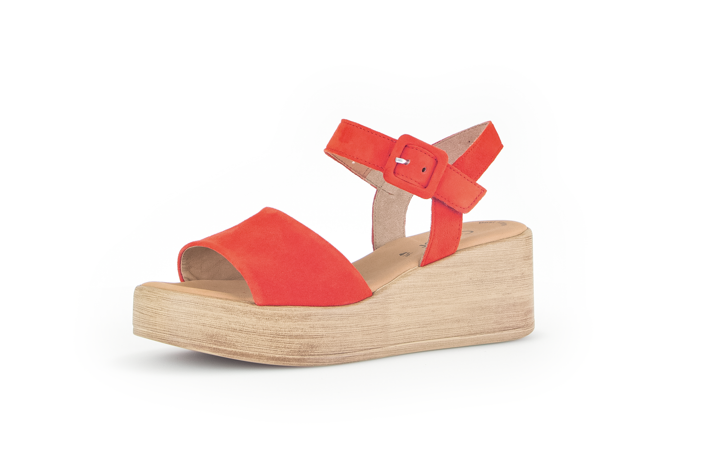Gabor 44.531.13 Orange Wedge Slingback Sandals