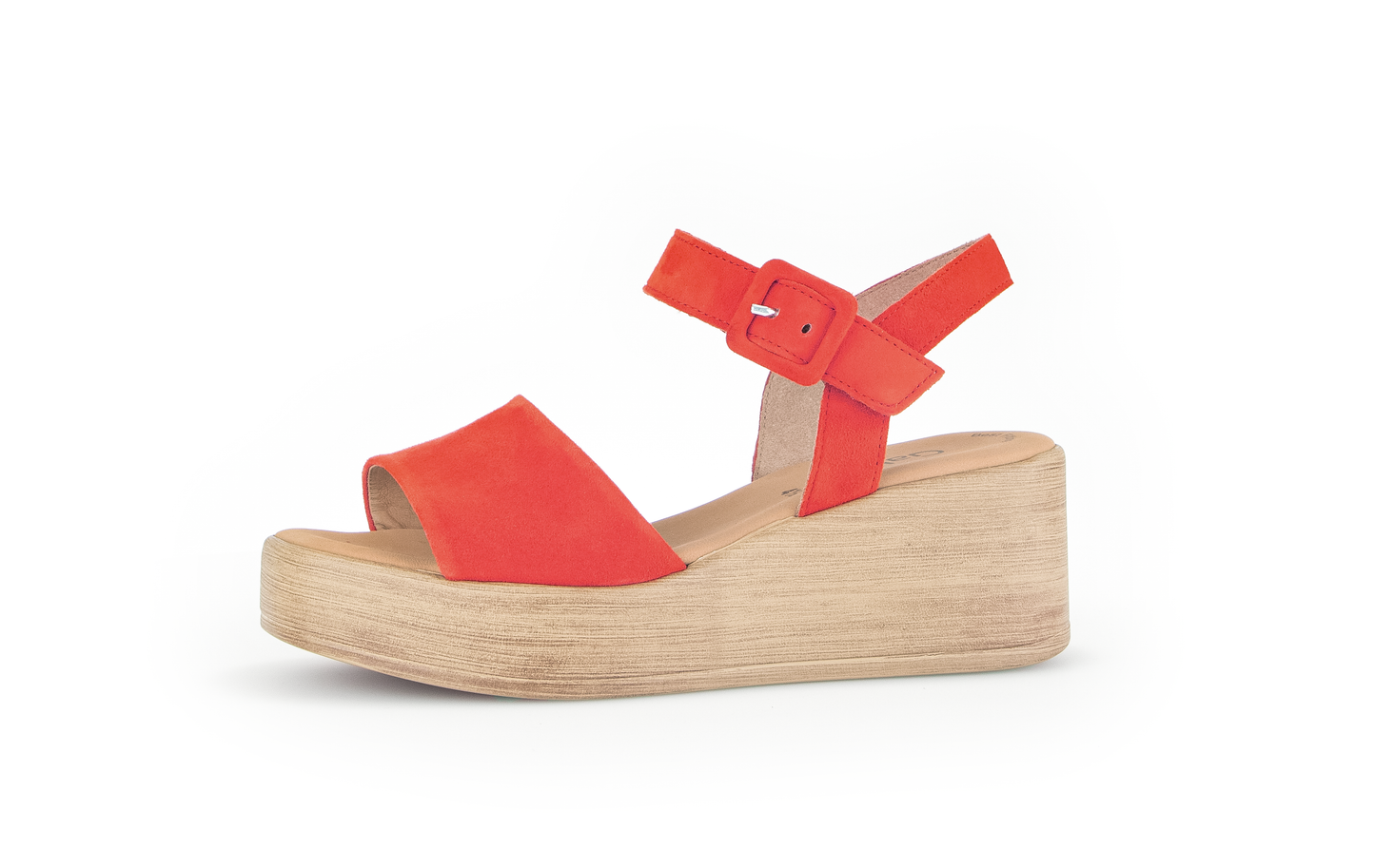 Gabor 44.531.13 Orange Wedge Slingback Sandals