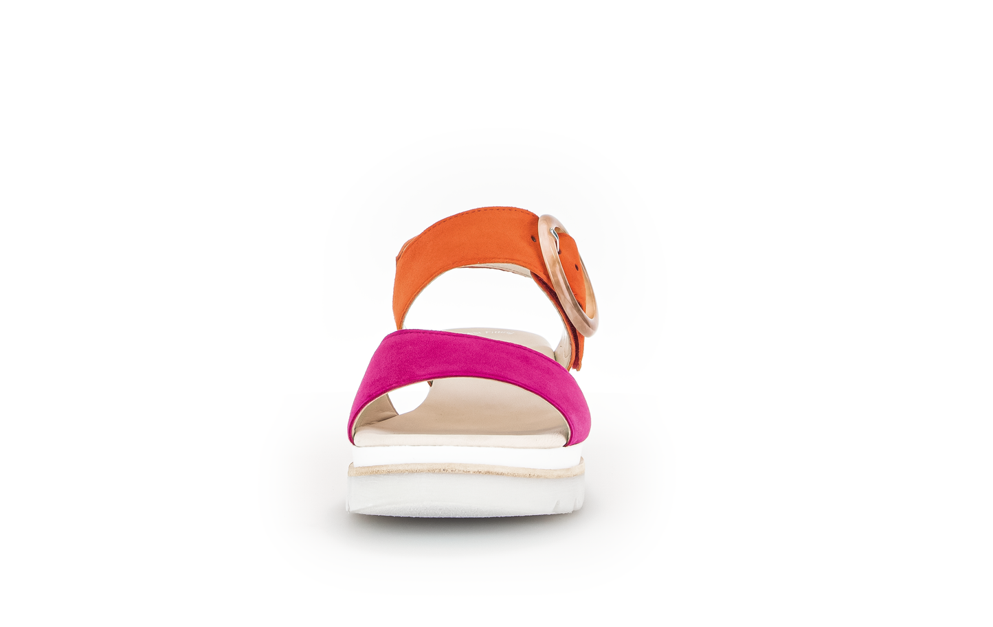 Gabor 44.645.13 Pink & Orange Velcro Slingback Sandals