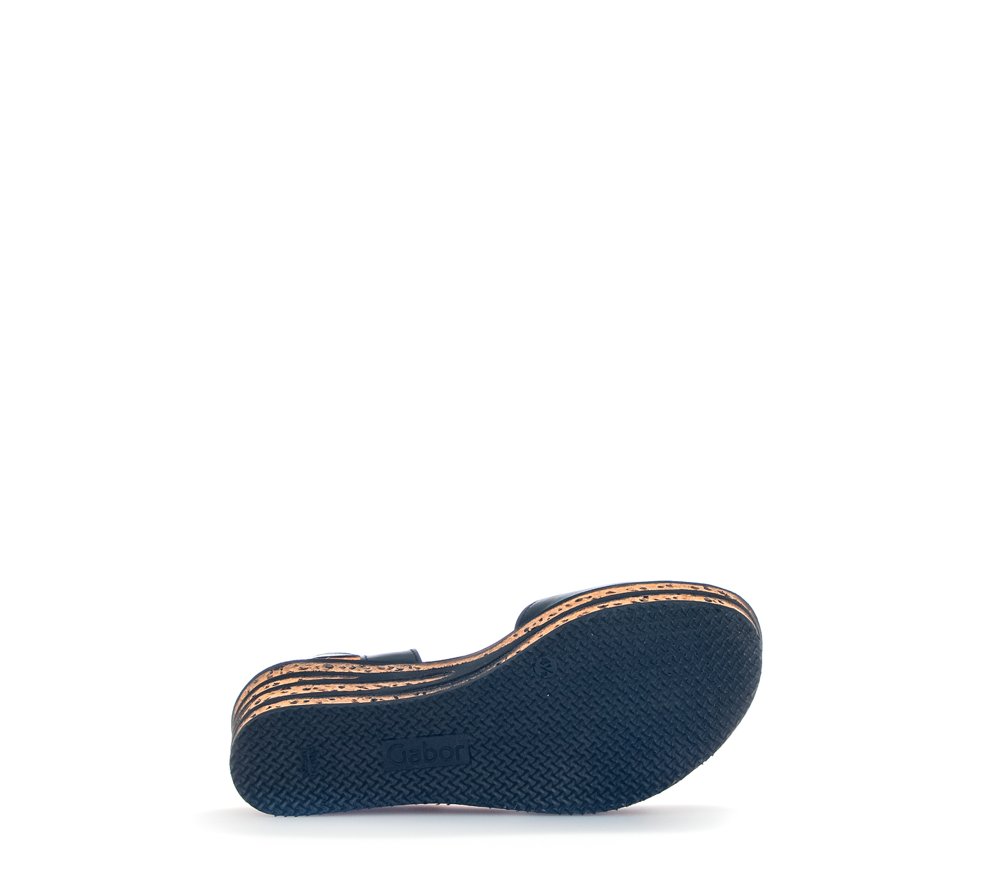 Gabor 44.651.27 Black Slingback Wedge Sandals