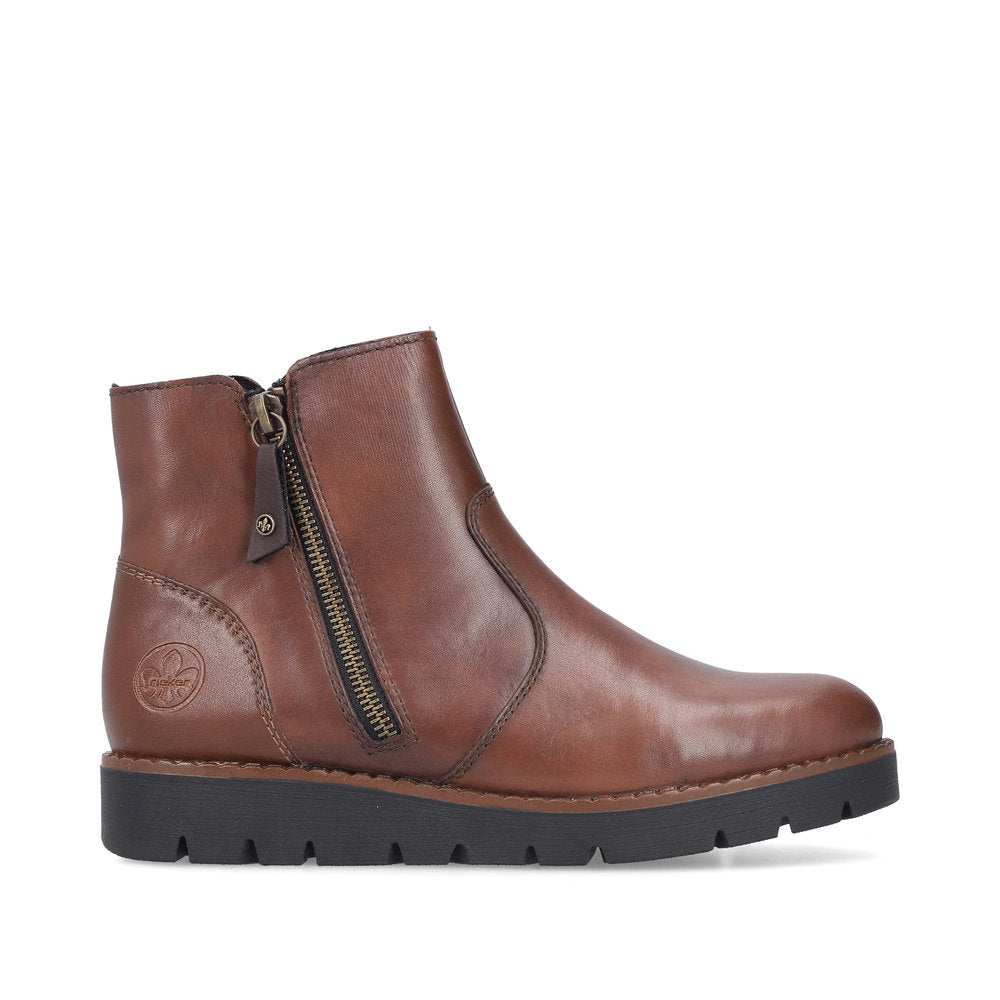 Rieker 44950-24 Brown Ankle Boots