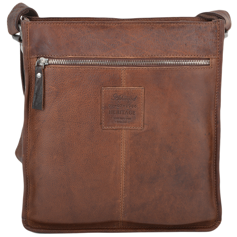 Ashwood Leather 4552 Tan/Brown Milled VT Body Bag