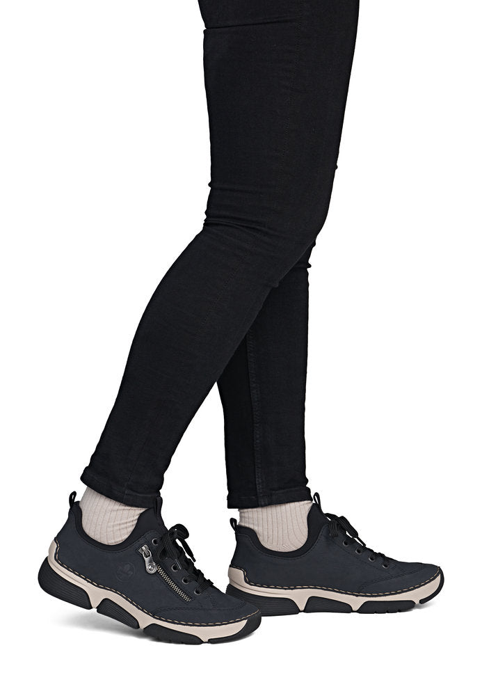 Rieker 45973-17 Navy & Black Slip On Shoes