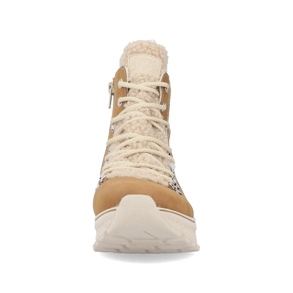 Rieker 48030-24 Tan Brown Lace Boots