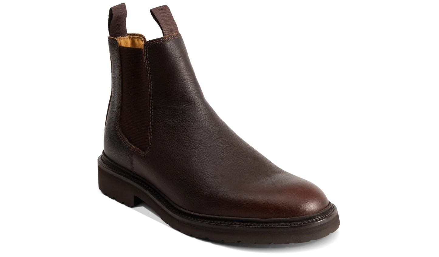 Barker 482587 Camborne Brown Pull Up Grain Chelsea Boots