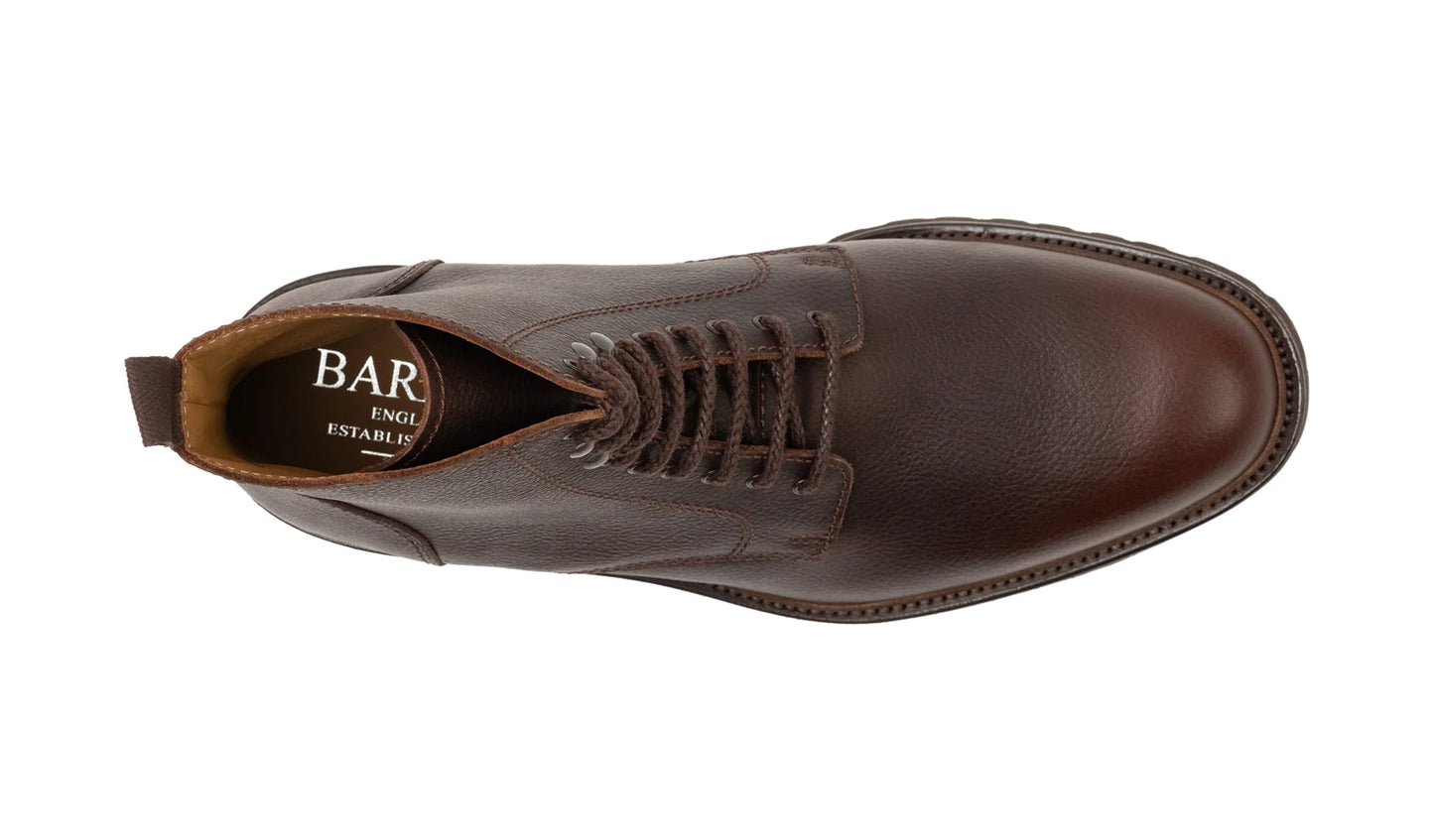 Barker 482637 Newquay Brown Pull Up Grain Lace Boots