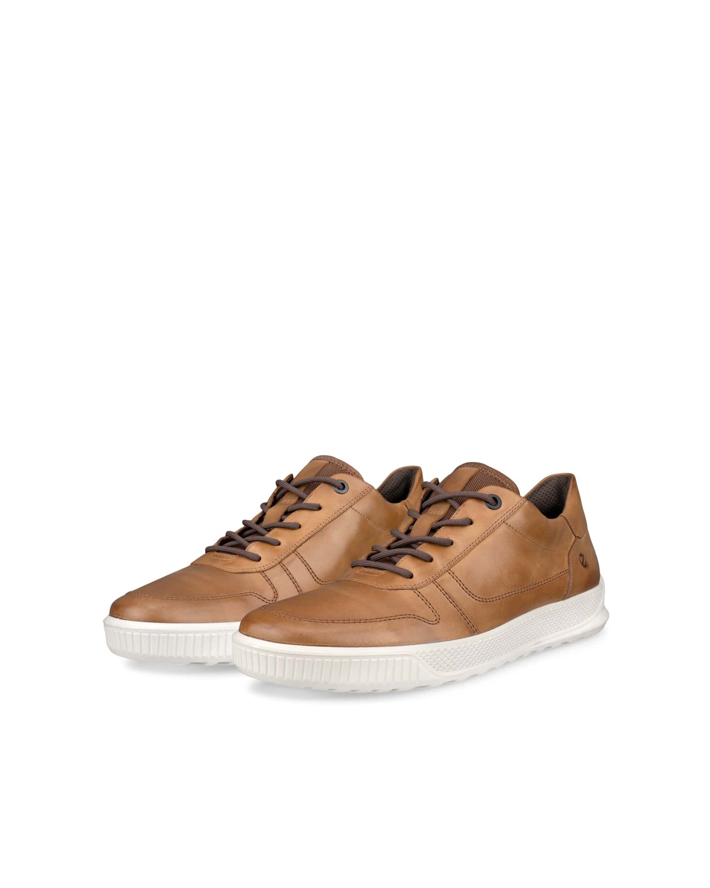 Ecco 501674 02034 Byway Camel Lace Fluidform Shoes with Beige Sole