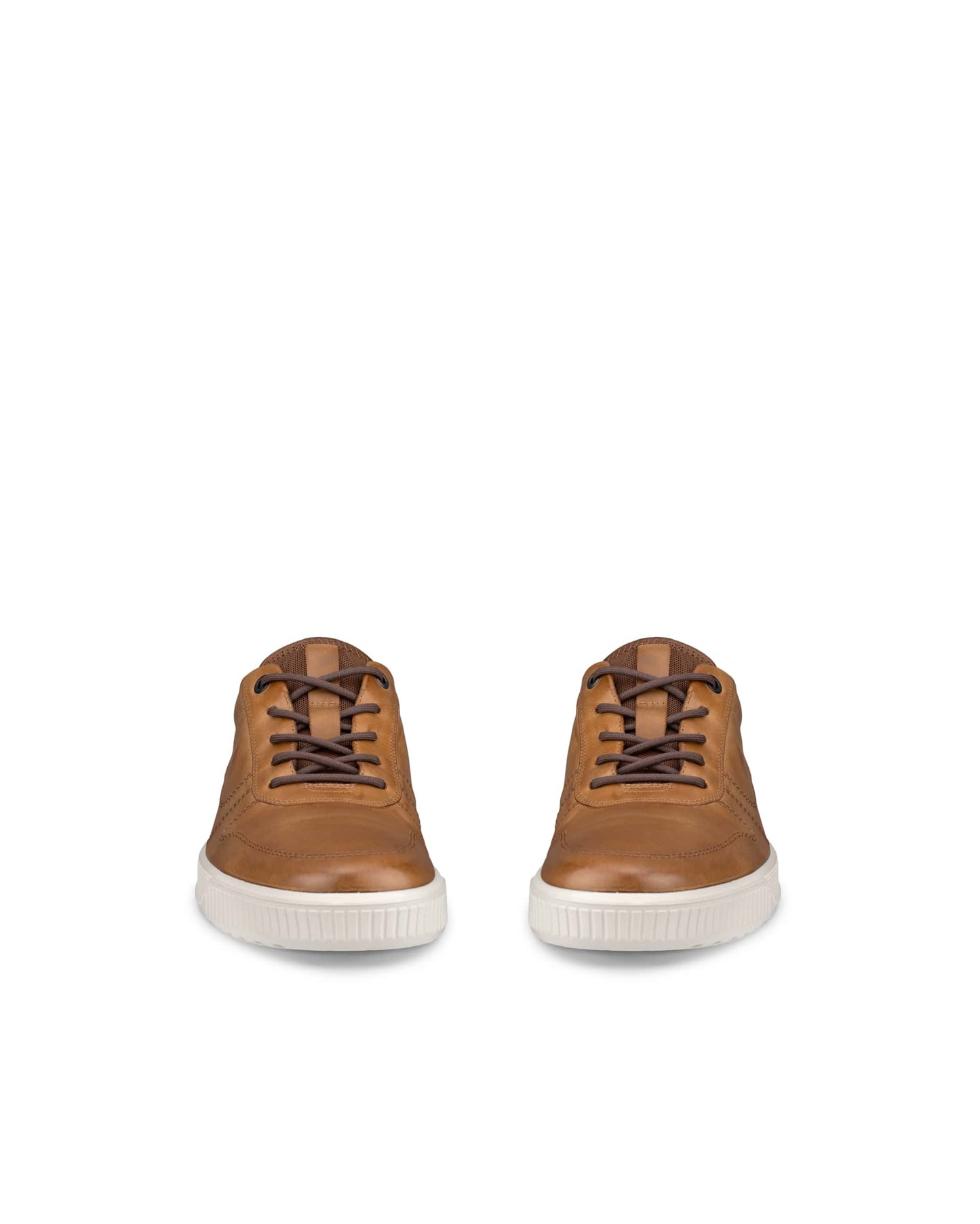 Ecco 501674 02034 Byway Camel Lace Fluidform Shoes with Beige Sole