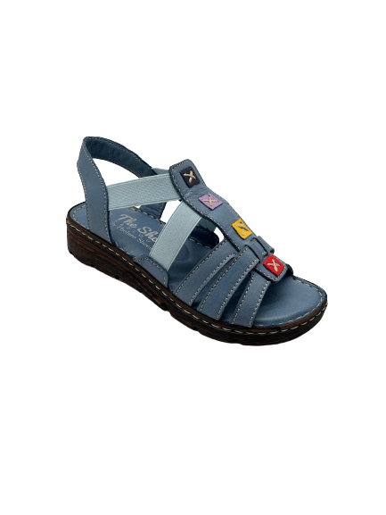 The Shoe Parlour by Phelans Shoes 502-55 Anar Blue Sandals