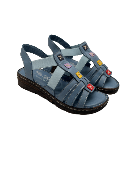 The Shoe Parlour by Phelans Shoes 502-55 Anar Blue Sandals